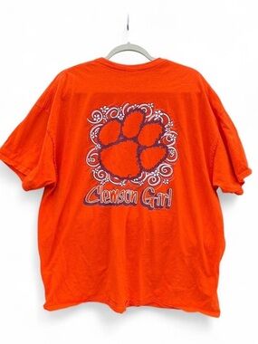 NCAA Orange "Clemson Girl" Short Sleeve Tee
